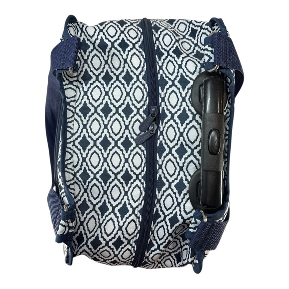 Thirty One Away We Go Roller Bag In Navy Perfect Pendant Carry On Initial K - Picture 7 of 11